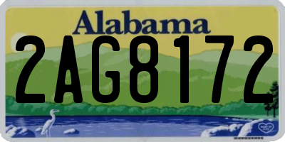 AL license plate 2AG8172