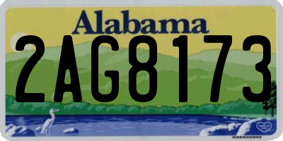 AL license plate 2AG8173