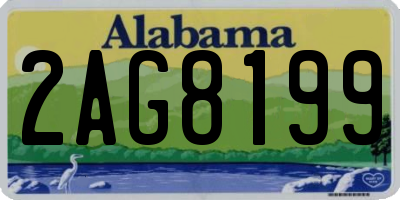 AL license plate 2AG8199
