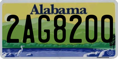 AL license plate 2AG8200