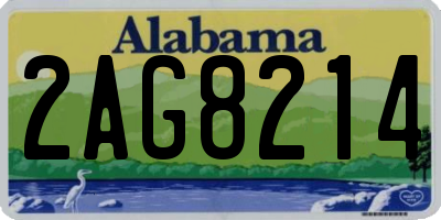 AL license plate 2AG8214