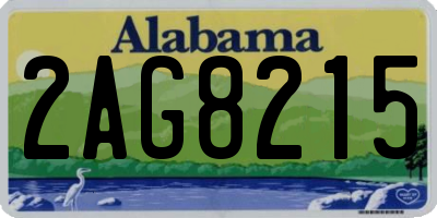 AL license plate 2AG8215