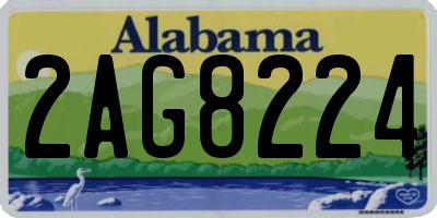 AL license plate 2AG8224