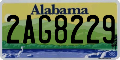 AL license plate 2AG8229