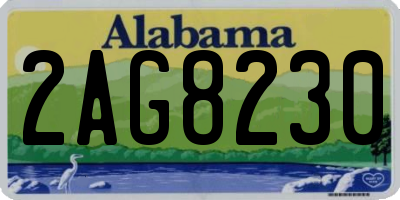 AL license plate 2AG8230