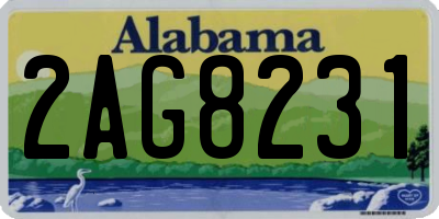 AL license plate 2AG8231