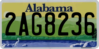 AL license plate 2AG8236