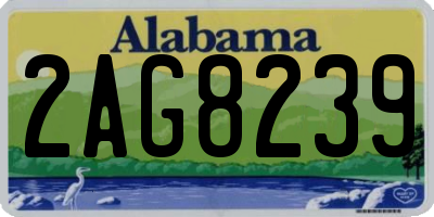 AL license plate 2AG8239