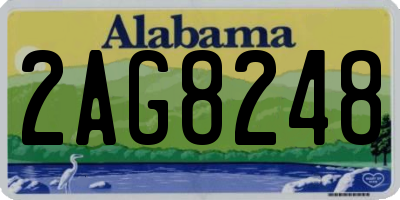 AL license plate 2AG8248