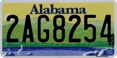 AL license plate 2AG8254