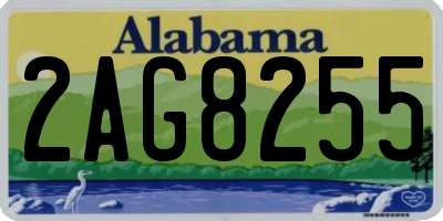 AL license plate 2AG8255