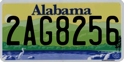 AL license plate 2AG8256