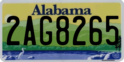 AL license plate 2AG8265