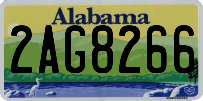 AL license plate 2AG8266