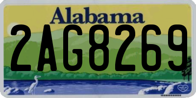 AL license plate 2AG8269