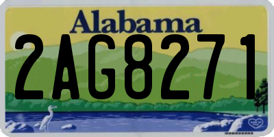 AL license plate 2AG8271