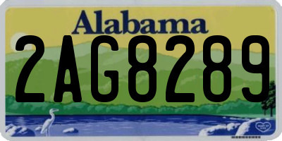 AL license plate 2AG8289