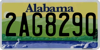AL license plate 2AG8290