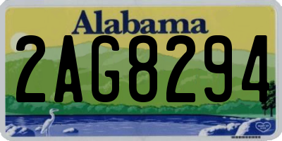 AL license plate 2AG8294