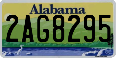 AL license plate 2AG8295