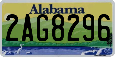 AL license plate 2AG8296