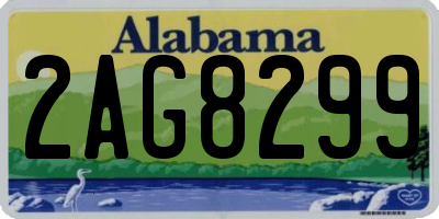 AL license plate 2AG8299