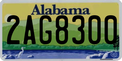 AL license plate 2AG8300