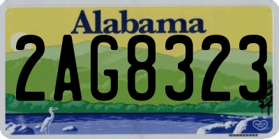 AL license plate 2AG8323