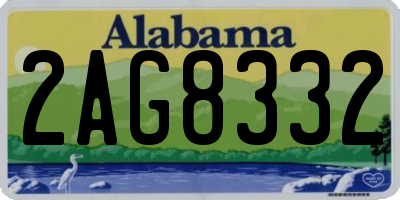 AL license plate 2AG8332