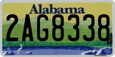 AL license plate 2AG8338