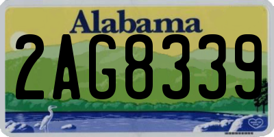 AL license plate 2AG8339
