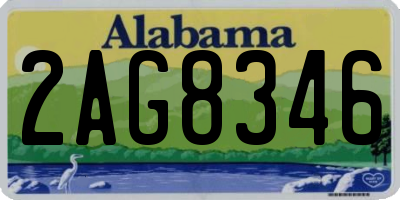 AL license plate 2AG8346