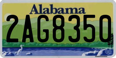 AL license plate 2AG8350