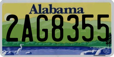 AL license plate 2AG8355