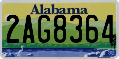 AL license plate 2AG8364