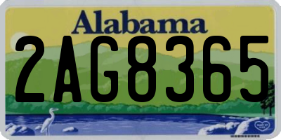 AL license plate 2AG8365
