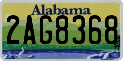AL license plate 2AG8368