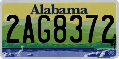 AL license plate 2AG8372