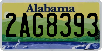 AL license plate 2AG8393