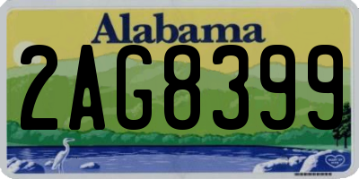 AL license plate 2AG8399