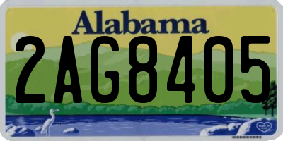 AL license plate 2AG8405