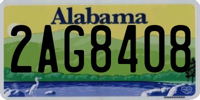AL license plate 2AG8408