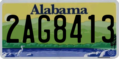 AL license plate 2AG8413