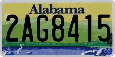 AL license plate 2AG8415
