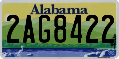 AL license plate 2AG8422