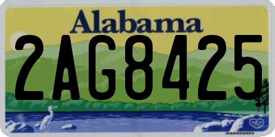 AL license plate 2AG8425