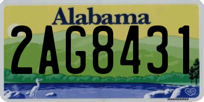 AL license plate 2AG8431