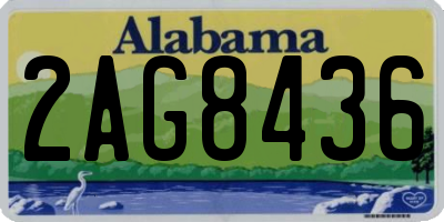 AL license plate 2AG8436