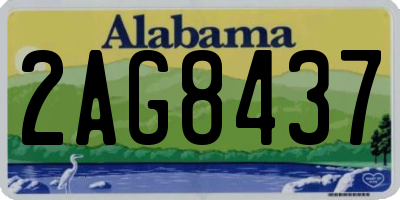 AL license plate 2AG8437