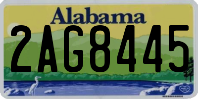 AL license plate 2AG8445